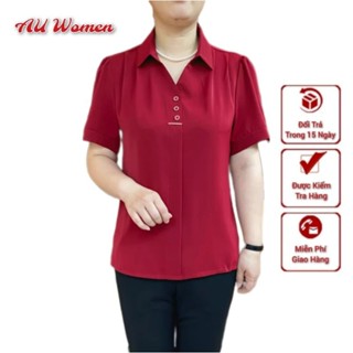  Áo Sơ Mi Trung Niên Nữ Cộc Tay Sang Trọng 