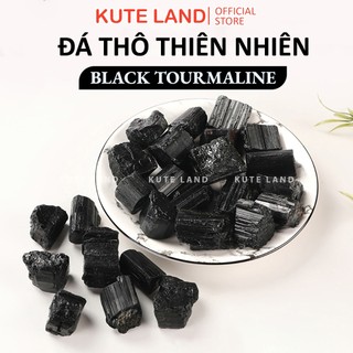 Đá thanh tẩy thô Black Tourmaline size to 2-5 Cm đủ loại chơi tarot DA-20-11