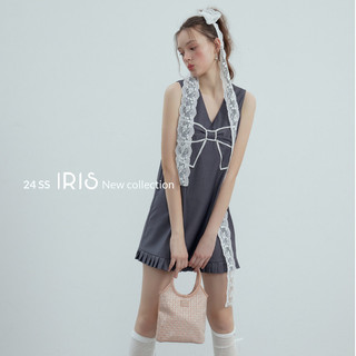 Đầm  Grey my bow vest dress  IRIS x TM  ID72339   [Hàng sẵn - ORIGINAL DESIGN]