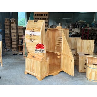 Cabin xông hơi, cabin xông hơi toàn thân gỗ thông nhập khẩu