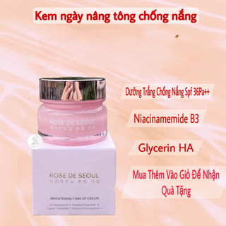 Kem dưỡng trắng da ban ngày rose de seoul giúp dưỡng trắngcaaps ẩm và làm đều màu da 50ml