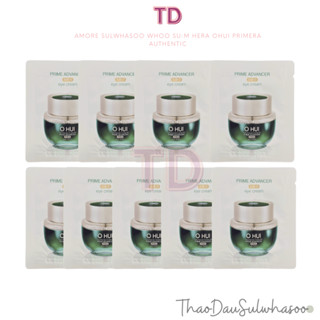 Kem Mắt Ohui Xanh Giảm Nhăn Thâm Và Bọng Mắt  Ohui Prime Advancer Eye Cream 1Ml