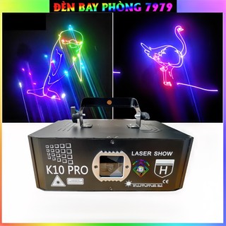 Đèn laser k10 pro cảm biến âm thanh với hơn 1300 hiệu ứng 3d bảo hành 12 tháng dùng cho phòng bay, karaoke,