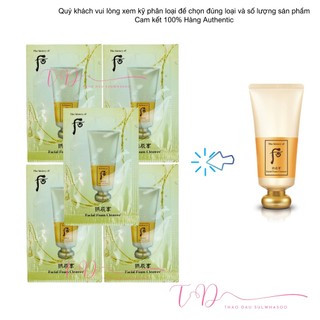 Gói sữa rửa mặt whoo vàng đông y hoàng cung facial foam cleanser gói sample 2ml