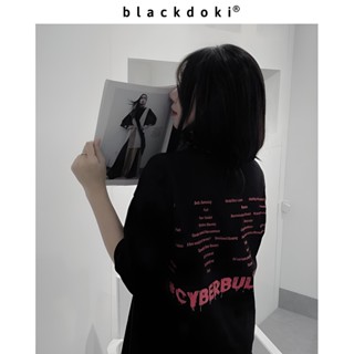  Áo thun nữ BLACKDOKI MAISON-CYBER  áo phông basic hiện đại cá tính chất cotton dày dặn oversize 