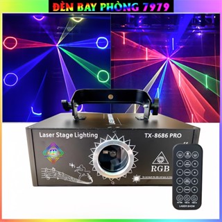 Đèn Laser TX-8686 Pro Cảm Biến Âm Thanh Với Hơn 1300 Hiệu Ứng Hình 3D Dùng Cho Phòng Bay