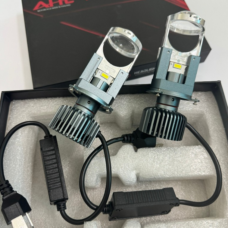 Pha led bi cầu mini T40 Pro bản nâng cấp, mẫu mới nhất 2024 chân H4