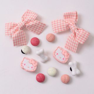  Phụ Kiện Gắn Dép Charm Sticker Hình Gắn Trang Trí Giày Dép Hoạt Hình Đáng Yêu Nhựa PVC 