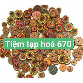 (Giá 10 nút) NÚT GỖ VINTAGE TRANG TRÍ