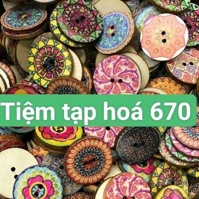 (Giá 10 nút) NÚT GỖ VINTAGE TRANG TRÍ
