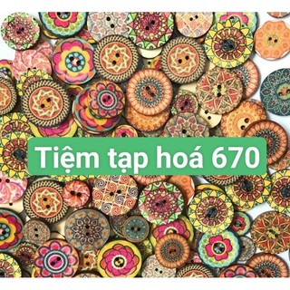 (Giá 10 nút) NÚT GỖ VINTAGE TRANG TRÍ