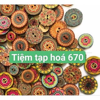 (Giá 10 nút) NÚT GỖ VINTAGE TRANG TRÍ