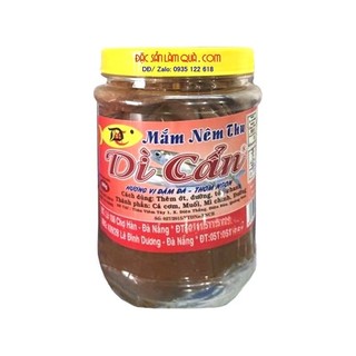 Mắm nêm thu Dì Cẩn Đà Nẵng chấm bánh tráng cuốn thịt heo