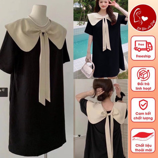Váy bầu cộc tay nơ sau lưng phong cách hàn quốc M49
