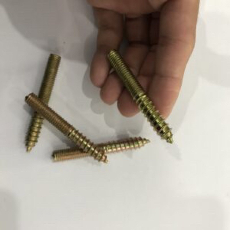 Xưởng Sỉ 100 Chốt M8 bulong M8*60 bắt chân sofa,bàn trà DIV