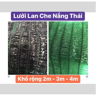 Lưới Lan che nắng Thái đen xanh -> Cao 4m,3m,2m đen xanh 70%(Đơn giá 1 met tới)