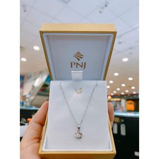 Hộp dây chuyền kèm túi giấy xanh P N J