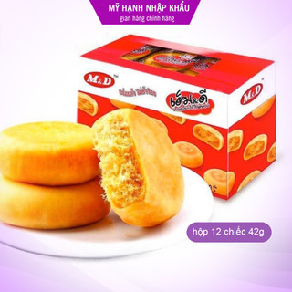Bánh chà bông gà xé m&d hộp 12 chiếc 42g - thái lan