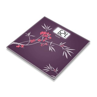 Cân điện tử mặt kính in hình mùa xuân beurer gs207