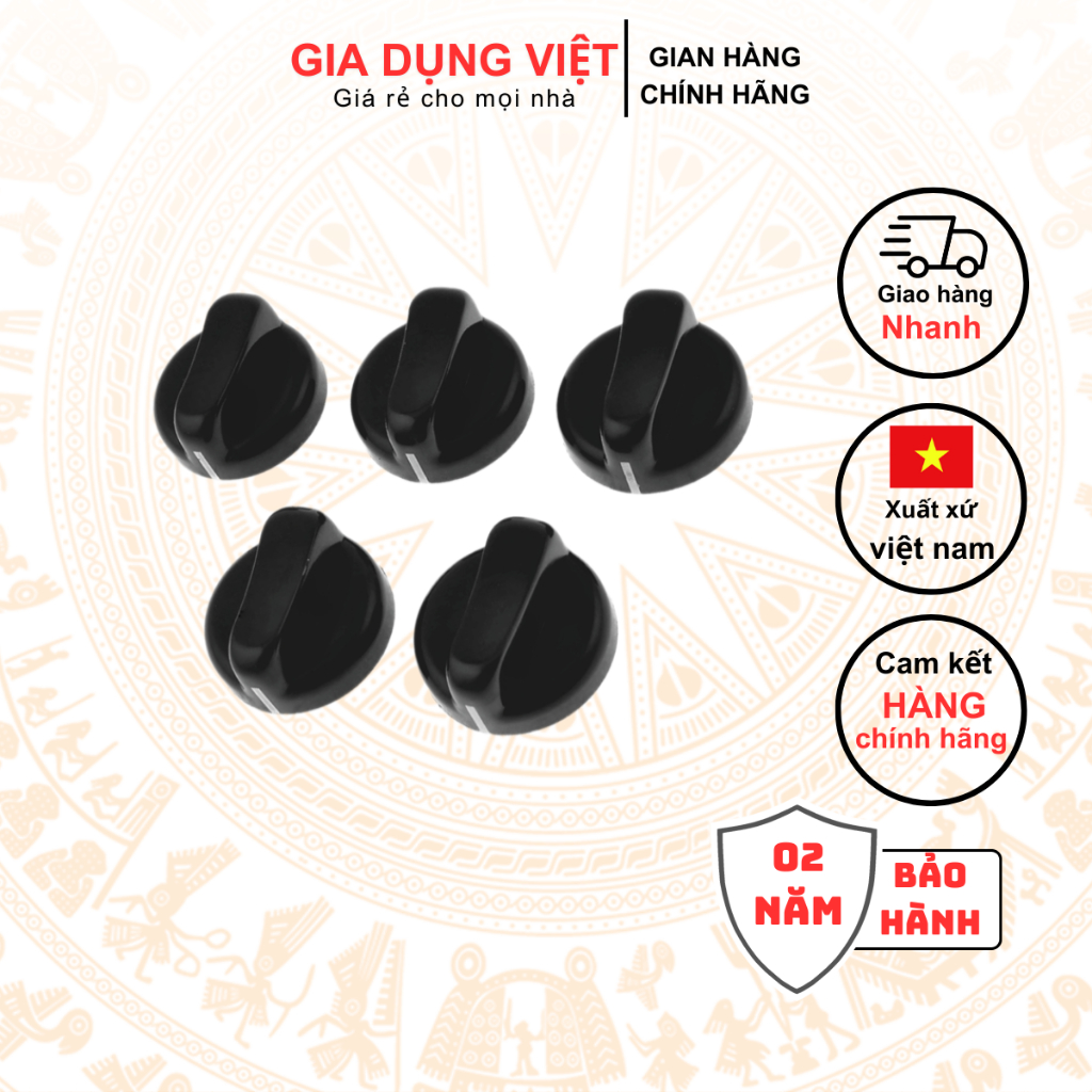COMBO 2 Núm vặn bếp ga dương nút bật vặn công tắc bếp ga (LINH KIỆN, PHỤ TÙNG THAY THẾ BẾP GAS)