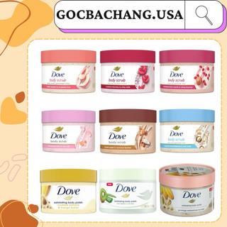 Tẩy tế bào chết body Dove BẢN MỸ đủ mùi 298gram