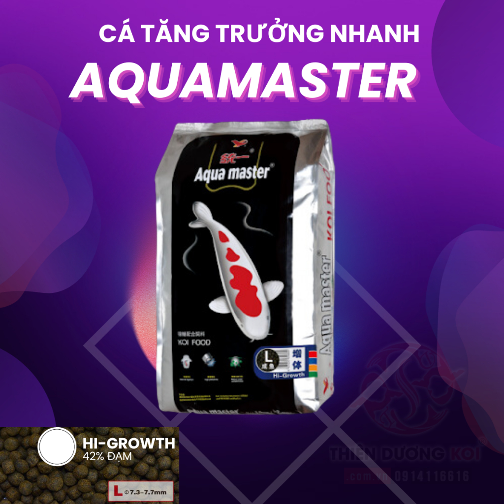 THỨC ĂN CÁ KOI AQUAMASTER HI-GROWTH