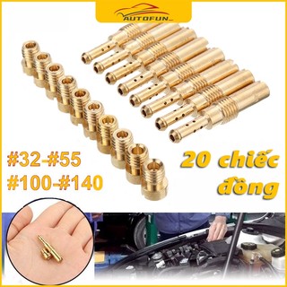 Set 20 vòi phun M5 32-55 cho bộ chế hòa khí Dellcora chất lượng cao