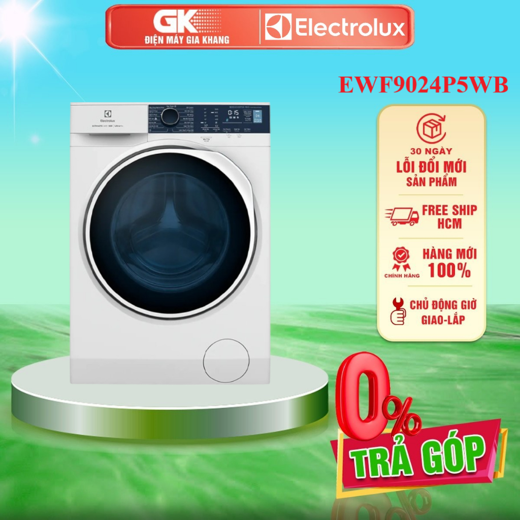 EWF9024P5WB  - Máy Giặt Electrolux UltimateCare 500 Inverter 9 Kg EWF9024P5WB - GIAO TOÀN QUỐC