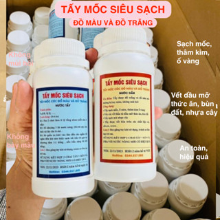 Tẩy Mốc Thâm Kim Quần Áo Màu Áo Trắng Tẩy Sạch Mốc Ố Vàng Vết Bẩn Nhựa Cây Thức Ăn Bùn Đất Không Mùi