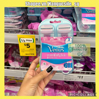 Bộ Dao Cạo Cho Nữ Có Đầu Bơ Gillette Venus Comfortglide White Tea Venus Blades