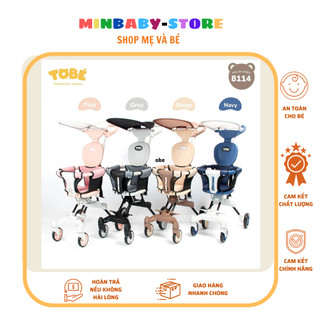 Xe đẩy gấp gọn Olwen 2.0 chính hãng Tobe cao cấp tiện dụng gấp gọn bánh xe xoay 360 độ bánh có khóa an toàn 8113 8114
