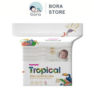  Khăn vải khô đa năng Tropical 160 tờ khăn khô mamamy tropical cao cấp 