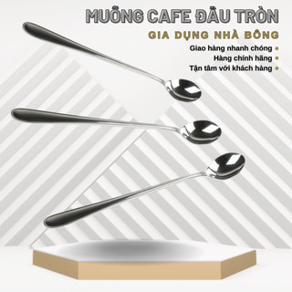 Set 10 cái muỗng cafe Inox, muỗng cà phê inox cán trơn dày sáng bóng cao cấp (MS-01)