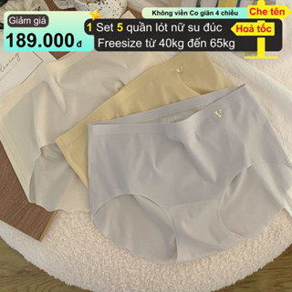 Quần lót nữ đúc su quần sịp nữ không viền không đường may thoáng mát tôn dáng gợi cảm  VIKAM C96