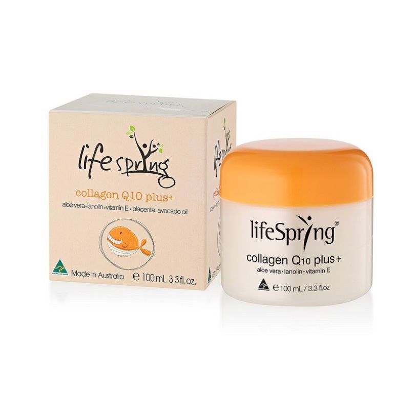 Kem Nhau Thai Cừu LifeSpring Collagen Q10 Plus Giúp Mờ Thâm Nám 100ml của Úc Chợ Việt Úc
