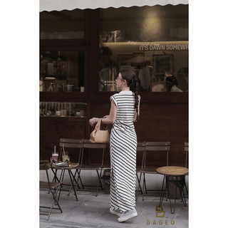 Váy cộc tay cổ đức triết eo TKCC BAGEO