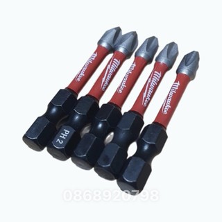 Mũi bắn vít Milwaukee PH2 dài 5cm chuẩn ngắn Mỹ