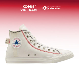 Giày Converse Chuck Taylor All Star Logo Tag WHITE Cổ Cao A06104C