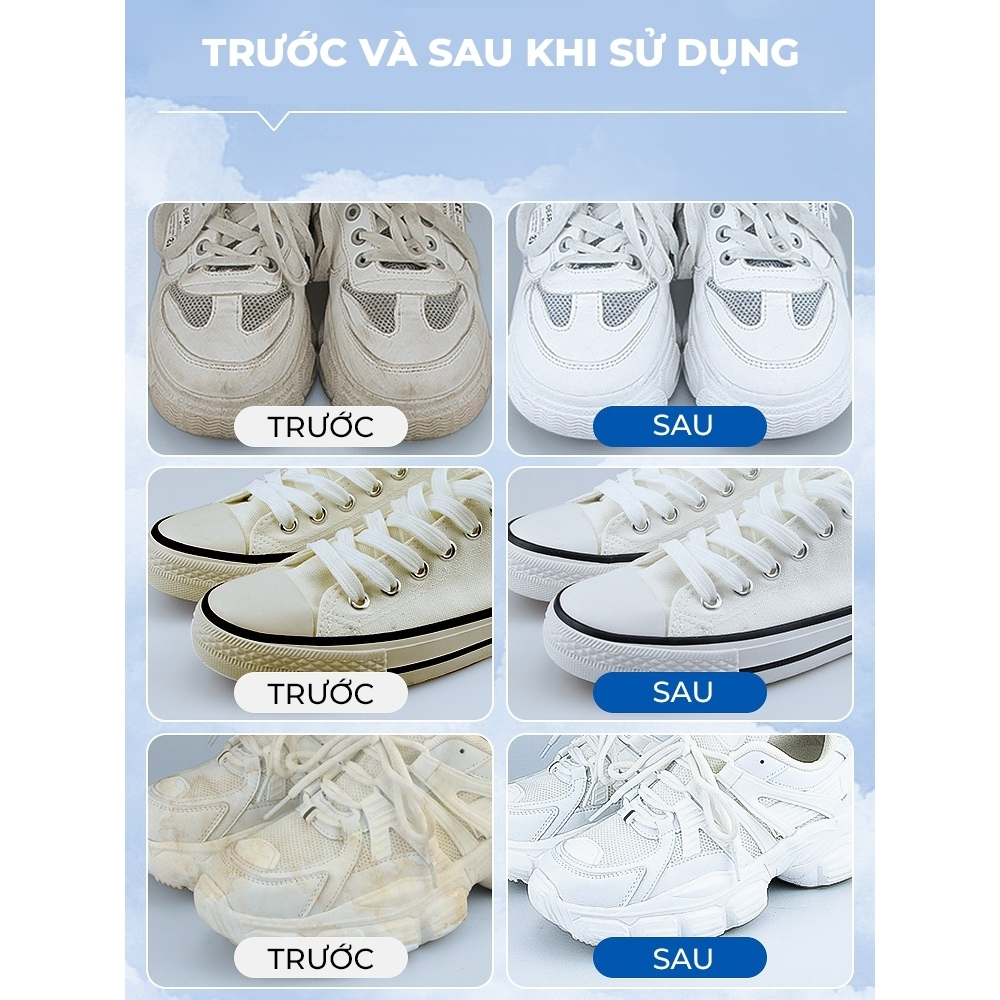 Combo 3 chai xịt tạo bọt vệ sinh giày Sneaker Geto, Combo chai xịt khử mùi giày cao cấp khử mùi hôi