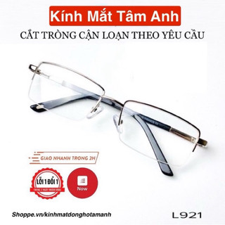 Gọng kính nam kim loại mắt kính xẻ cước - nhận cắt mắt cận viễn theo yêu cầu