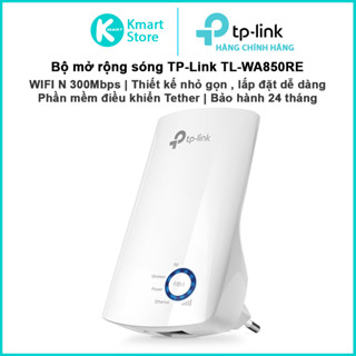 Bộ mở rộng sóng WIFI TP-Link TL-WA850RE | Chuẩn N 300Mbps | chức năng kích sóng WFI, diểm truy cập WIFI | Bảo hành 2 năm