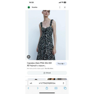 thanh lý váy zara sz xs auth