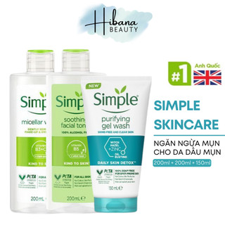 Combo simple chăm sóc làn da dầu mụn