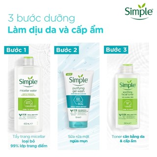 Combo Simple Chăm Sóc Làn Da Dầu Mụn