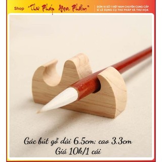 Gác bút gỗ lông thư pháp gỗ Xoan thư pháp họa phẩm giá rẻ