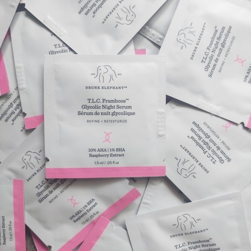 [ 1,5ml ] Serum đêm tái tạo bề mặt da Drunk Elephant Glycolic Night Serum