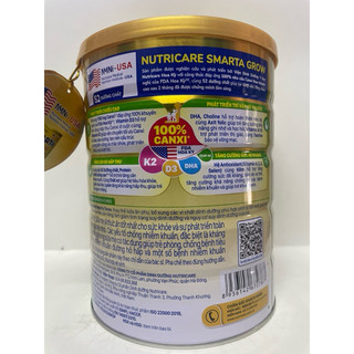 Sữa Smarta Grow - lon 850g date: 8/2026