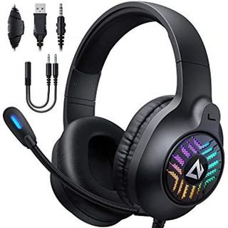 Tai Nghe Chụp Có Dây Gaming GH-X1. Tai Nghe Máy Tính Có Mic Headphone Chụp Tai Gaming Led Rgb VSP GH-X1 Có Dây
