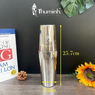  Bình Lắc Pha Chế Shaker 2 Mảnh Inox 750ml-600ml 