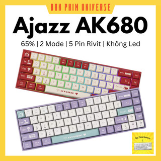  Bàn phím cơ Ajazz ak680 - bàn phím không dây 2 mode kết nối bluetooth 2.4 - Bàn phím AK680 Ajazz 